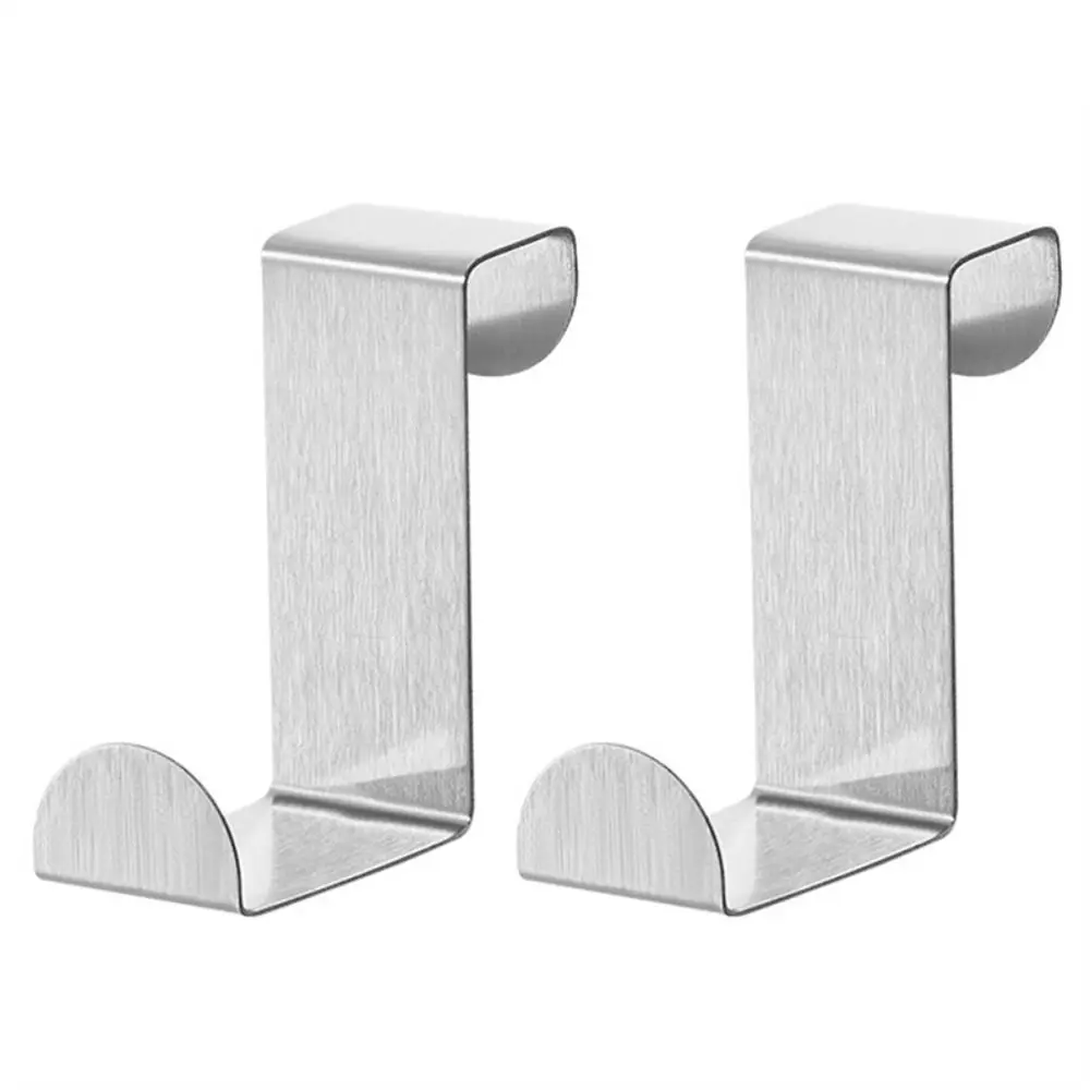 

Stainless Steel Durable Home Cabinet Door S-Shape Punch-Free Key Hook Hook Clothes Hanger Storage Rack