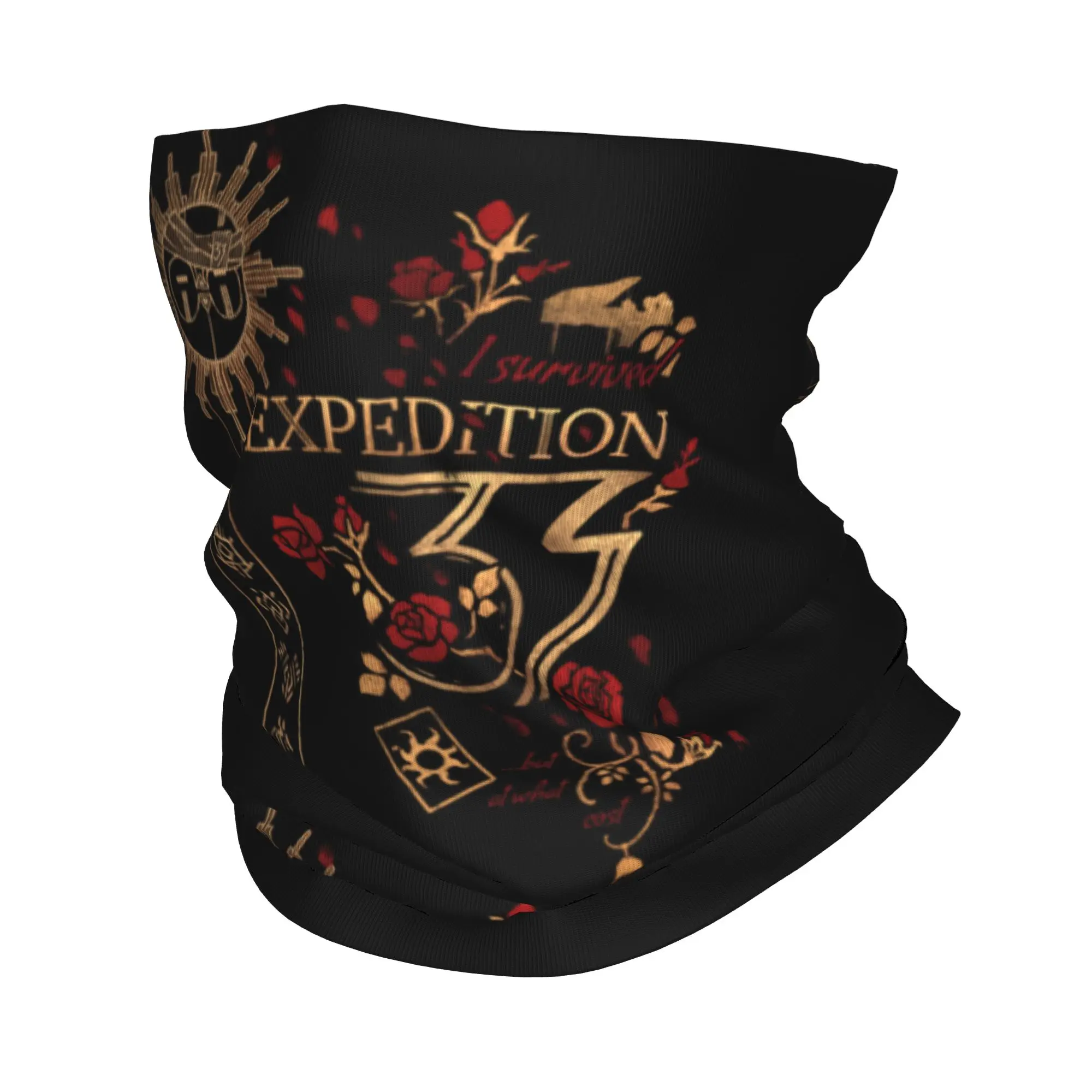 Video Game Clair Obscur Expedition 33 Bandana Neck Gaiter UV Protection Face Scarf Cover Men Women  Headwear Tube Balaclava