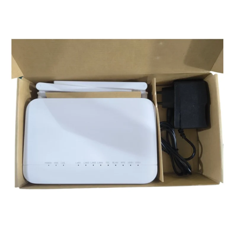 WIFI6 ONU F6610M XPON ONT ثنائي النطاق AX3000 4GE + 1TEL 2.4G 5G WIFI6 FTTH ONU مودم البرامج الثابتة الإنجليزية معدات الألياف البصرية