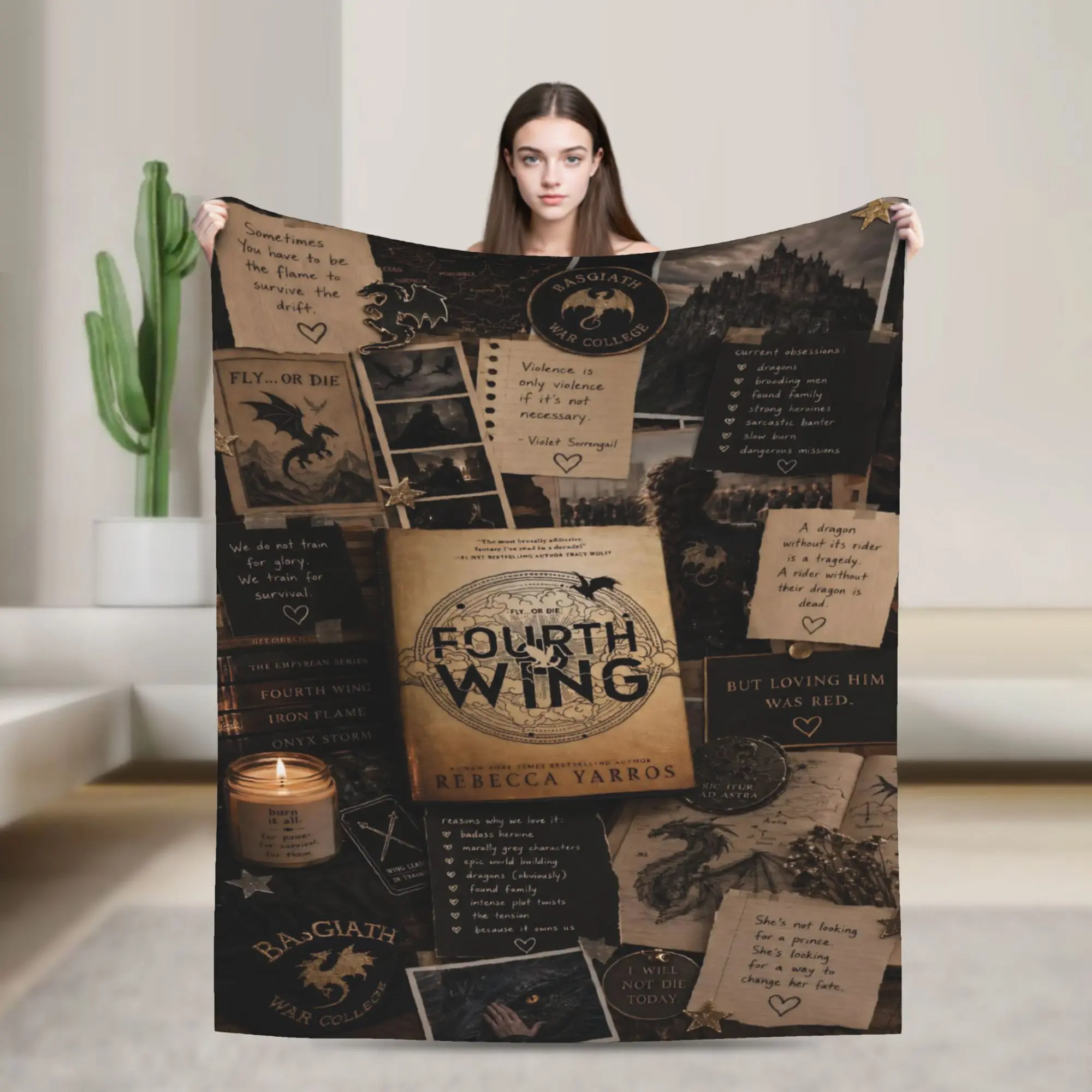 F-Fourth W-Wing Dragon Stuff Blankets Super Soft Fleece  Throw Blanket Comfortable Bedding Throws