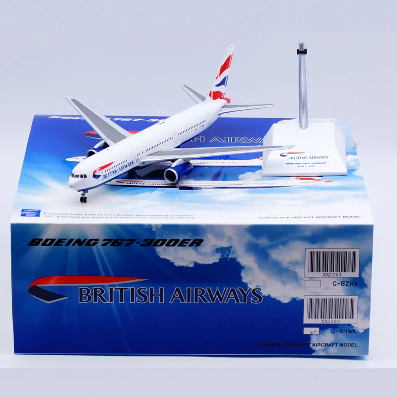 

XX2265 Alloy Collectible Plane Gift JC Wings 1:200 British Airways Boeing B767-300ER Diecast Aircraft Model G-BNWA With Stand