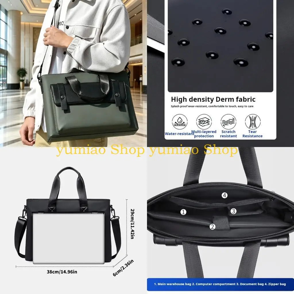 587B Shoulder Laptop Bag 14Inch Laptop Bag Adjustable Shoulder Strap Easy Carrying