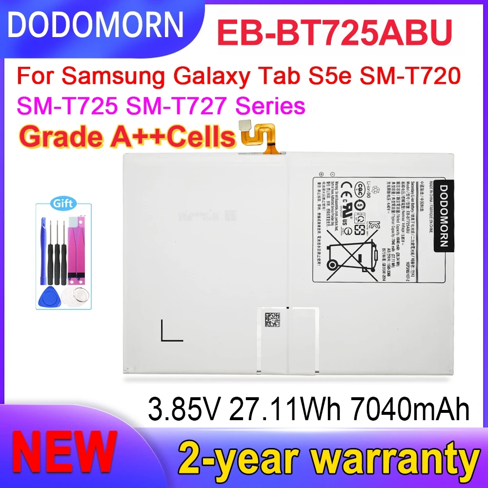 

New EB-BT725ABU Battery For Samsung Galaxy Tab S5e T720 T725 Tab S6 T860 T865 Tab S6 Lite P610 P613 P615 P619 Tablet Battery
