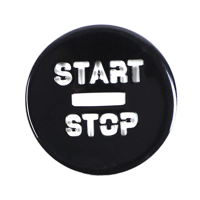 For Jaguar XF 2008-2015 Gloss Black Car Engine Start Stop Button Cover Sticker Car Interior Modification Accessories