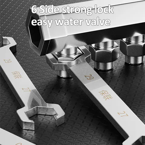 नल और सिंक इंस्टॉलर रिंच एंटी-स्लिप मल्टीफंक्शनल पाइप रिंच सिंक/बाथरूम/किचन प्लंबिंग ट्यूबिंग रिंच नल टूल 12 best sales ट्यूब उपकरण - №2