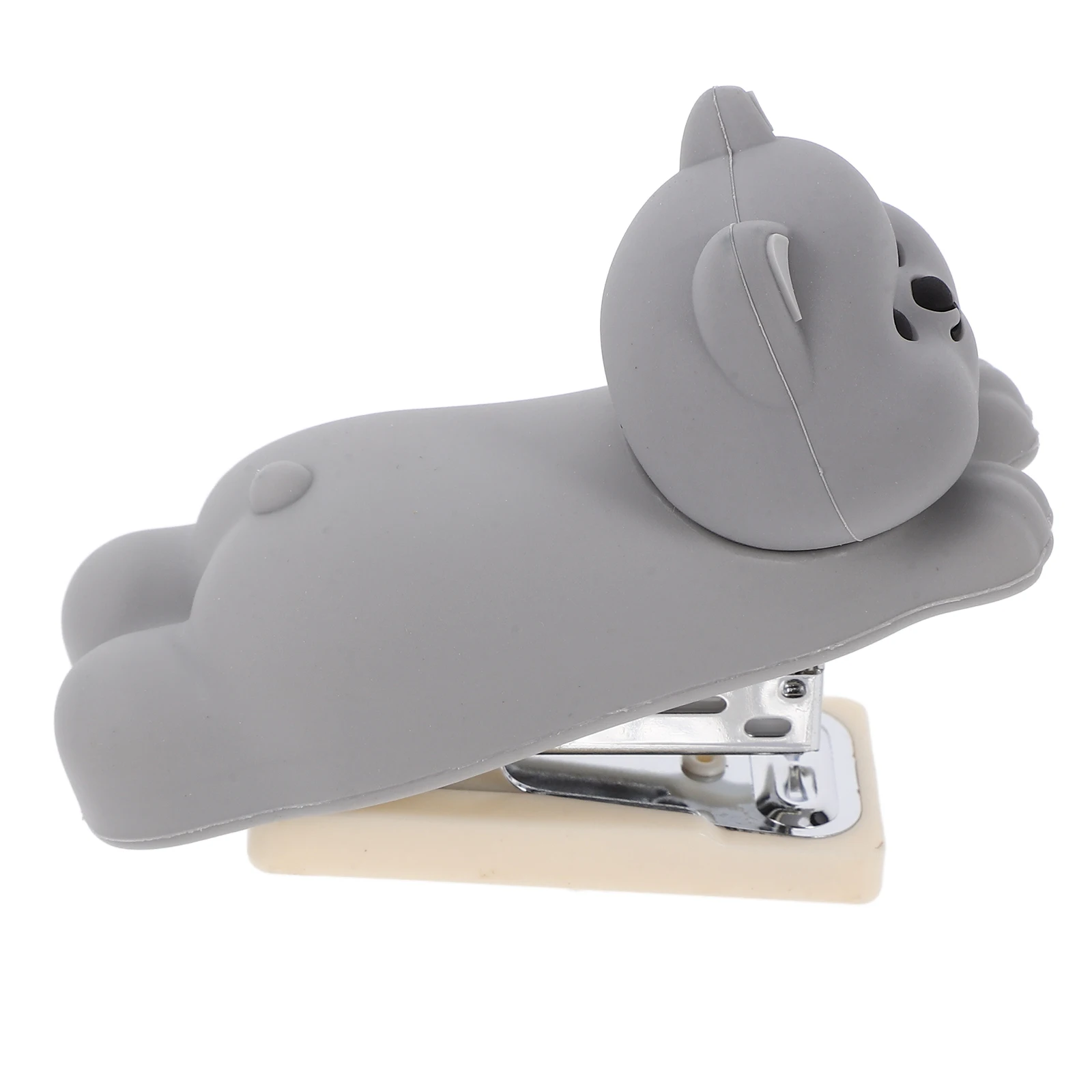

Silicone Stapler Cute Cartoon Dog Design Portable Soft PVC Desktop Office Supply Hand Held Crafting Tool For Desk Stationery