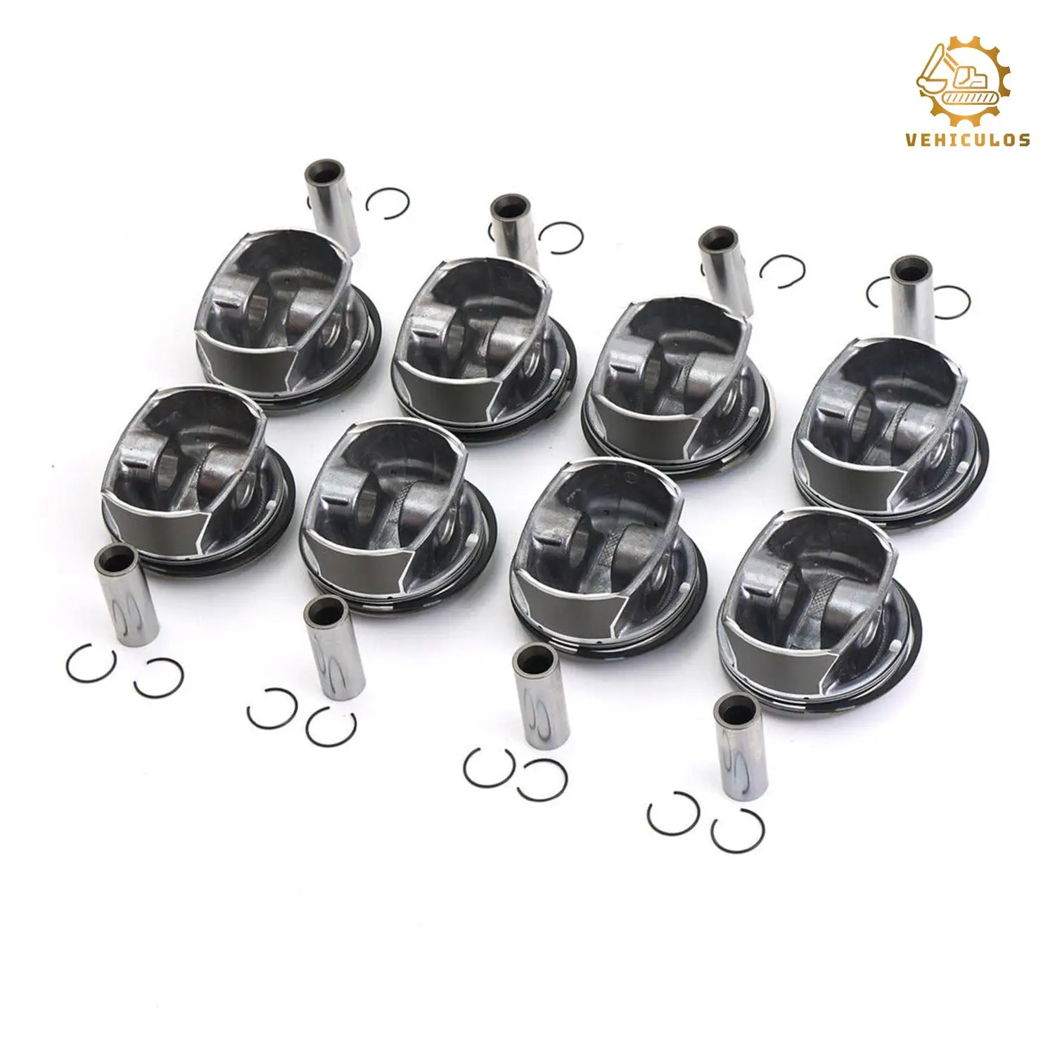 

8x Pistons & Rings Kit For Porsche Cayenne Panamera S GTS 4.8L V8 957 970 Mahle STD Bore 96mm OEM 94810304824 94810304724