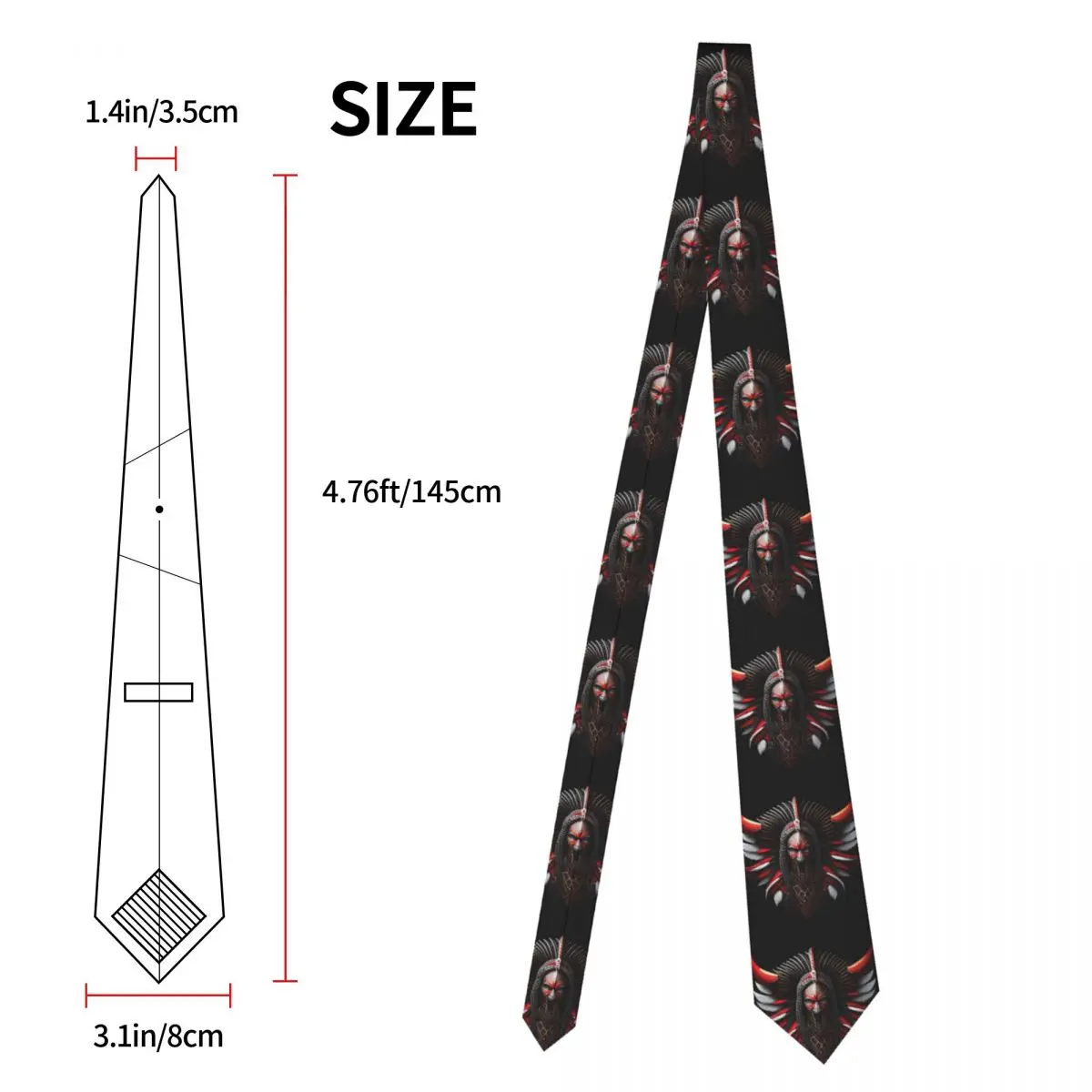 Formal African Ethnic Style Pattern Necktie for Men Personalized Silk Pattern Wedding Tie