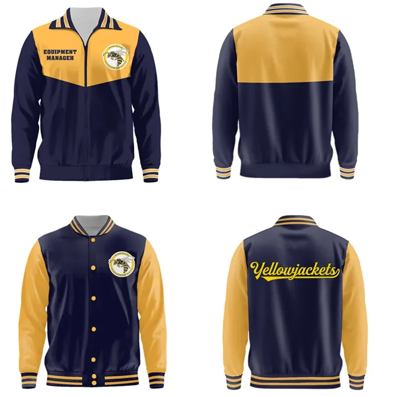 Tv Series Yellowjackets Season 2 pilot Merch Jacket Cosplay Coat 3D Baseball Uniform Men Women Tracksuit Harajuku Streetwear