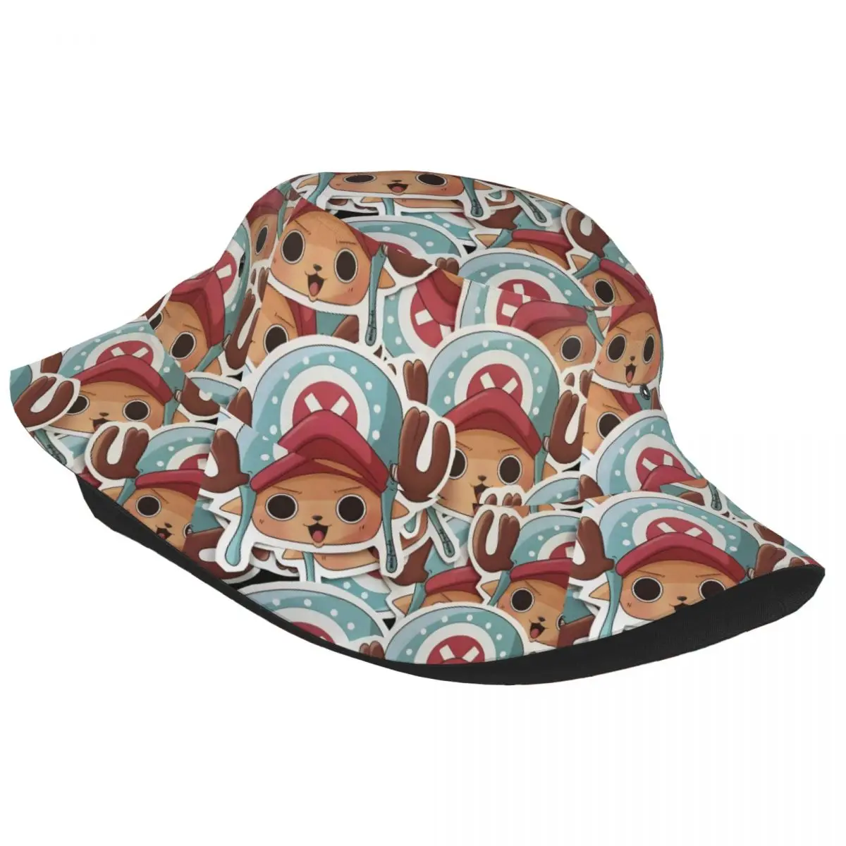Tony Tony Chopper Bucket Hat for Teen Vocation One Piece Anime Sun Hats UV Protection for Camping Fisherman Hat Boonie Hat