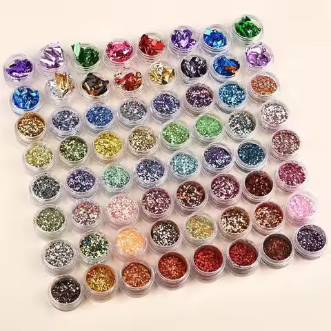 6pcs/Set Pearlescent Powder Resin Pigment Mica Mineral Powder Dye DIY Epoxy Resin Jewelry Making Nail Art Decor Makeup