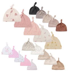 100% cotton 5 stylish cute baby Hats Soft baby accessories for boys and girls 0-6 months