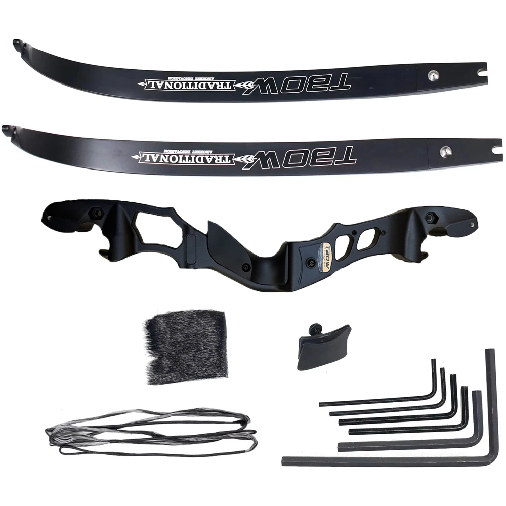 

TBOW 62” ILF Recurve Bow with Gordon Limbs 30-60Lbs for Adult Archery Competition Athletic Right Hand