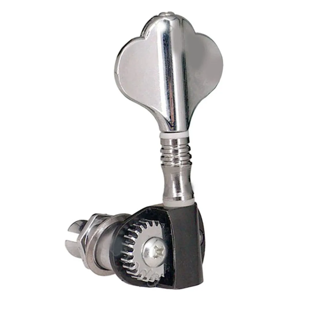 Upgrade Your Sound Complete Set of 4 Open Gear For Bass Tuners with Installation Components for Your Instrument