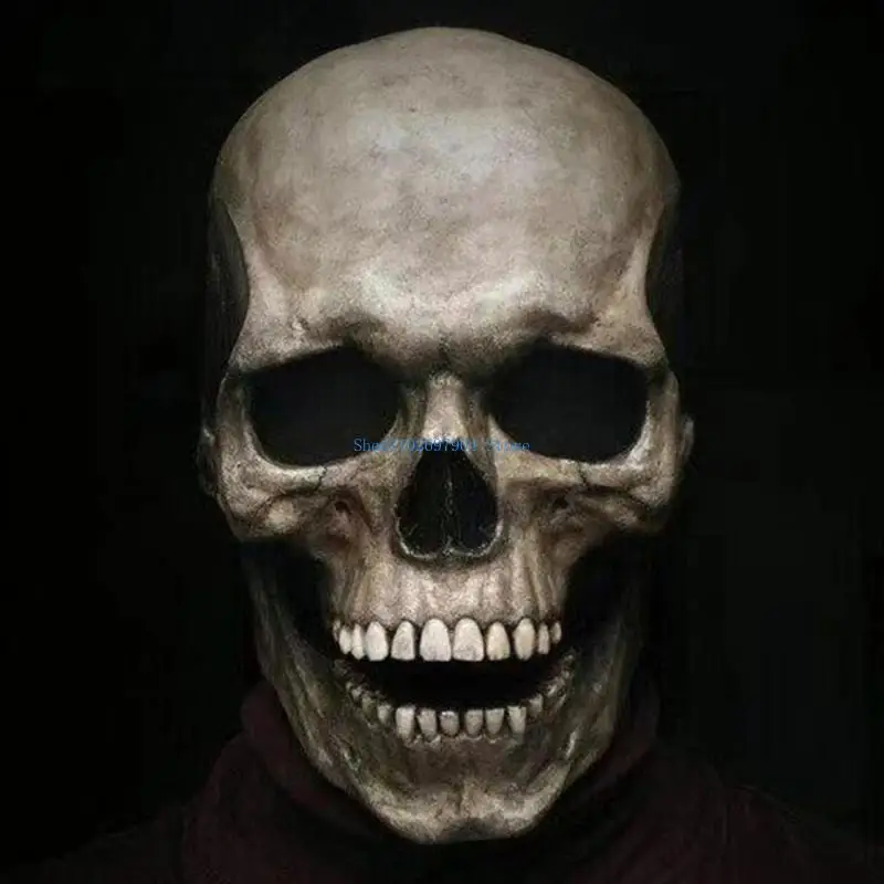 N7yf inteira para aparência realista aparência adulta máscara látex máscara esqueleto assustador crânio