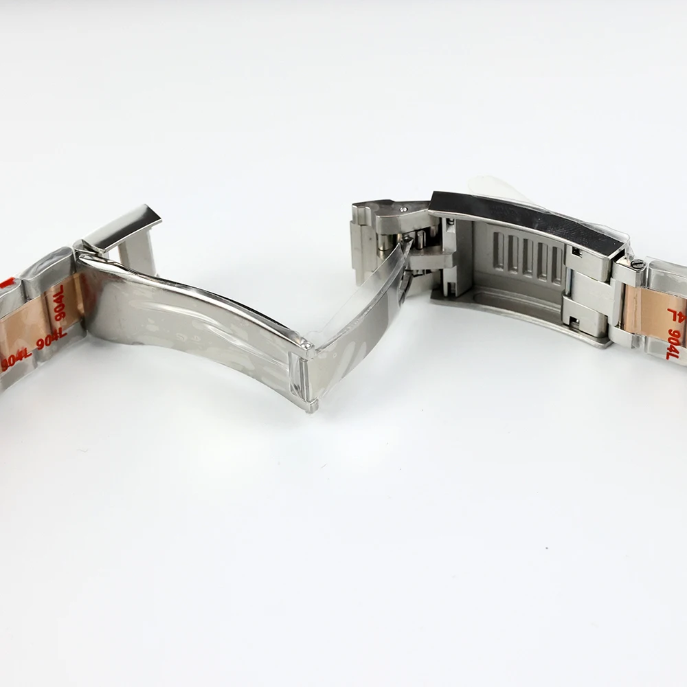 20mm Watch Bracelet For SUBMARINER DAYTONA SUP GMT NH35 Case Men Fine-Tuning Pull Button Clasp Soild Stainless Steel Watch Strap