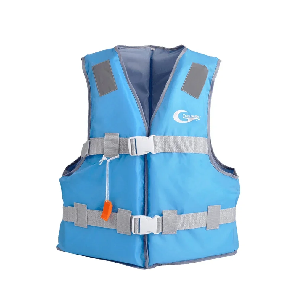 

Lightweight and big buoyancy outdoor fishing jacket Foldable life jacket Double-breasted design Adjustable with whistle