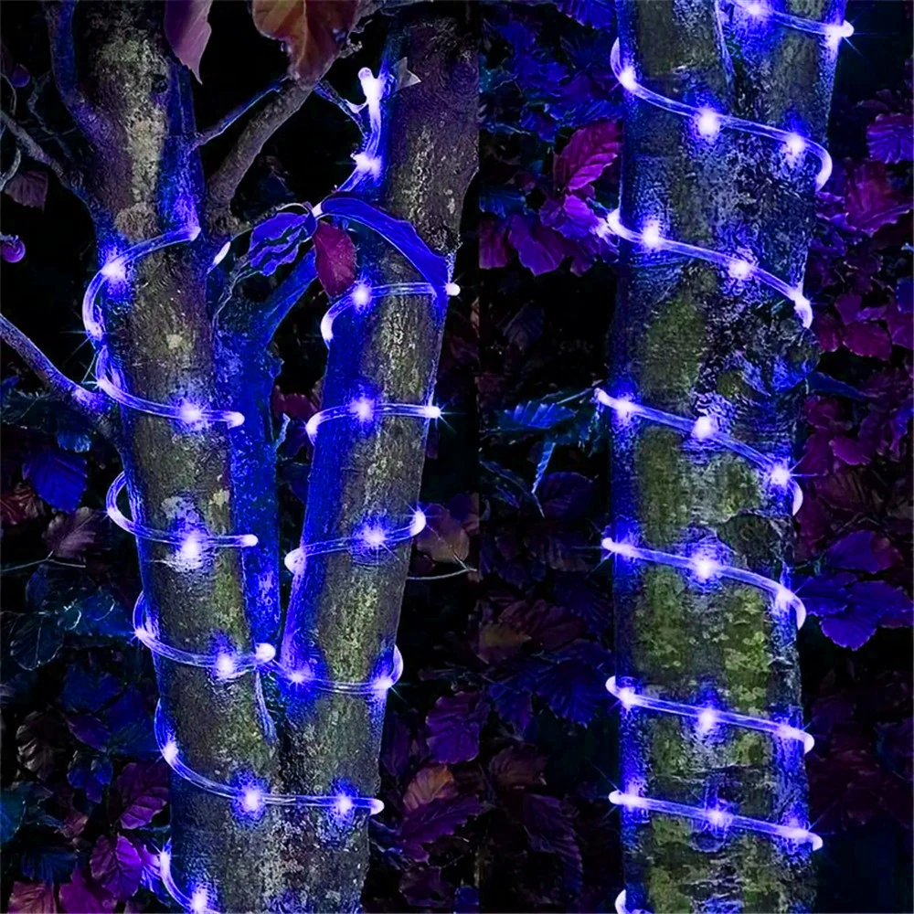 Outdoor Solar Rope Led Light Waterproof Garden Christmas Decoration 32m/22m/12m/7m Xmas Tube String Light Fairy Strip