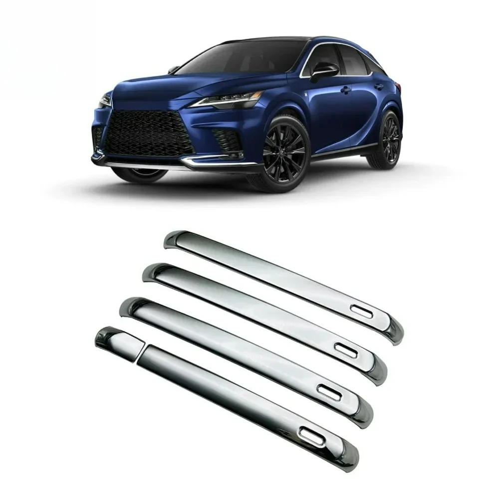 for Lexus RX 350 ALH10 450h+ 2023~2025 2024 Chrome Carbon Fiber Door Handle Key Decoration Cover Trim Sticker Cap Accessories