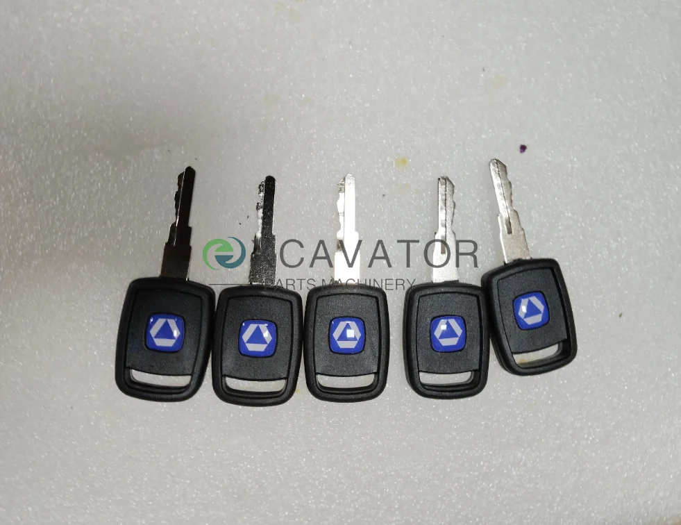 

5 шт. XCMG ключи зажигания электрический замок для погрузчика Xugong Liugong 30E 40B 50C 50CN 855 859