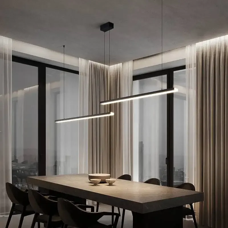 Lampu gantung Led, Modern, untuk ruang makan, rumah, minimalis