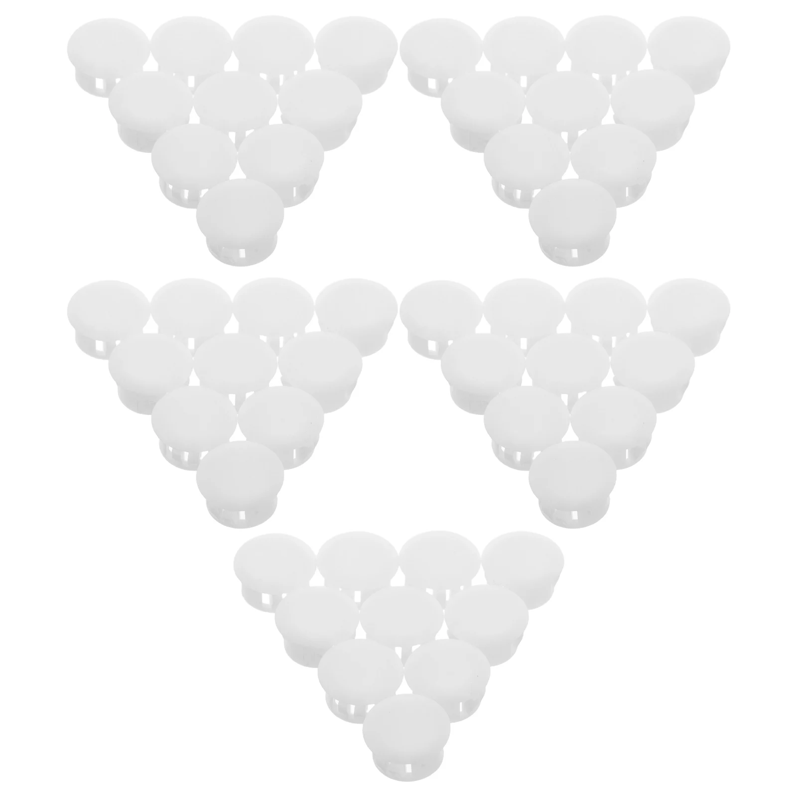 

50 шт. пластиковые крышки для отверстий шкафа, простая установка, крышки для отверстий для винтов для шкафов, труб, панелей