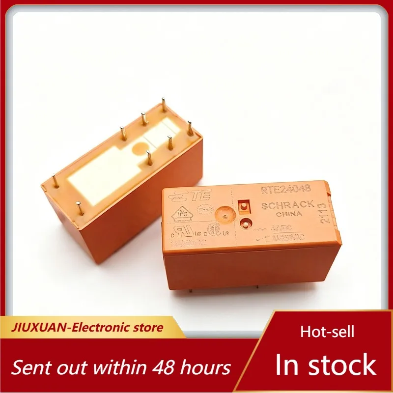 New 1pcs/lot RTE24048 48V 8A 8pins 48VDC power relay