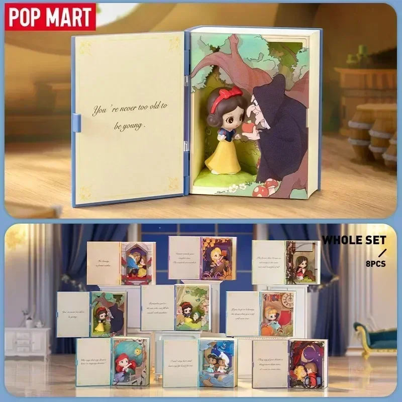 

POP MART Disney Princess's Fairy Tales Series Scene Sets Blind Box Guess Bag Mystery Box Toys Doll Cute Anime Figure Gift