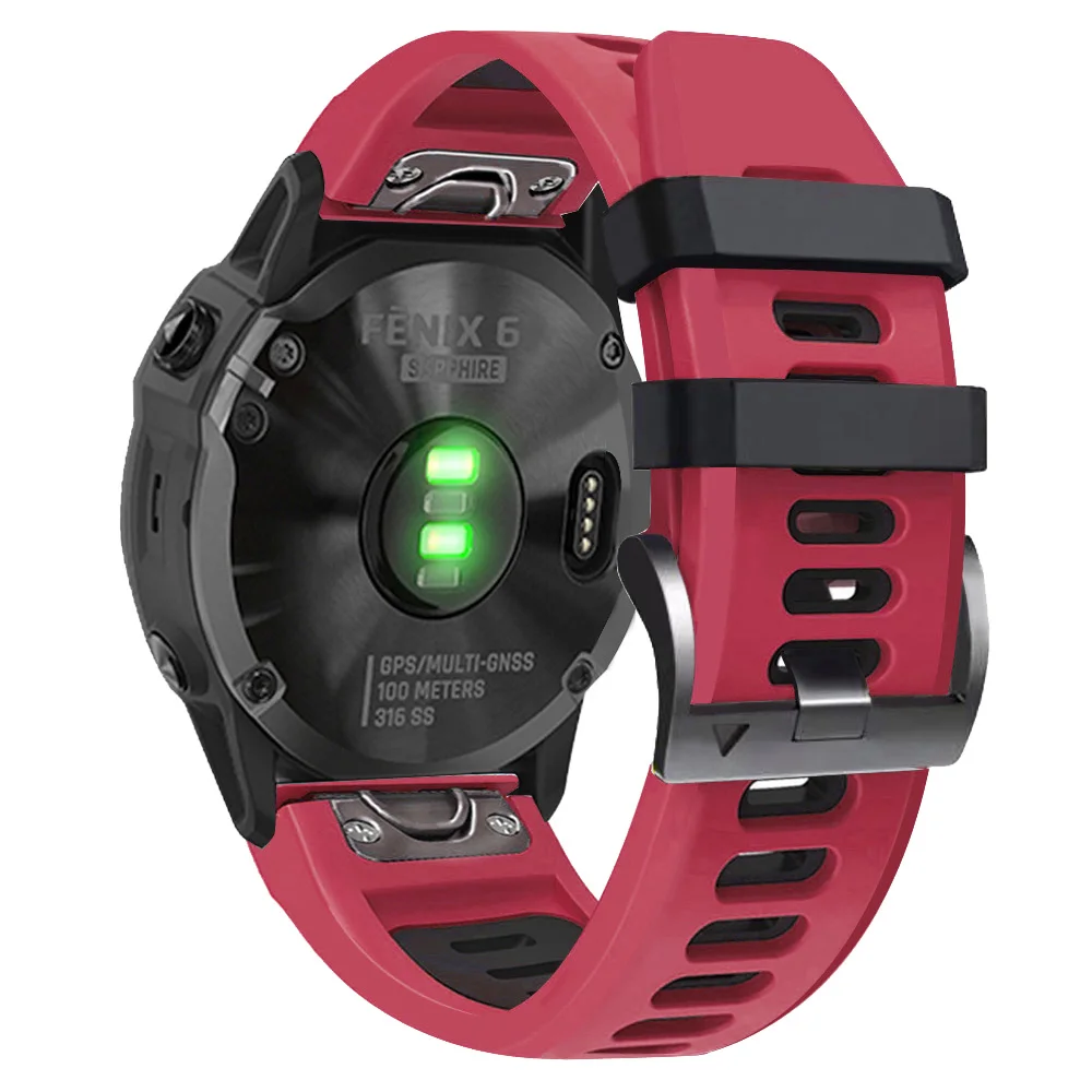 Оригинальный силиконовый браслет для Garmin Fenix 8 D2 bravo Sports Epix Pro 51 мм/Forerunner 745 S70 Fenix 7X 6X 5X Plus/Descent Mk3