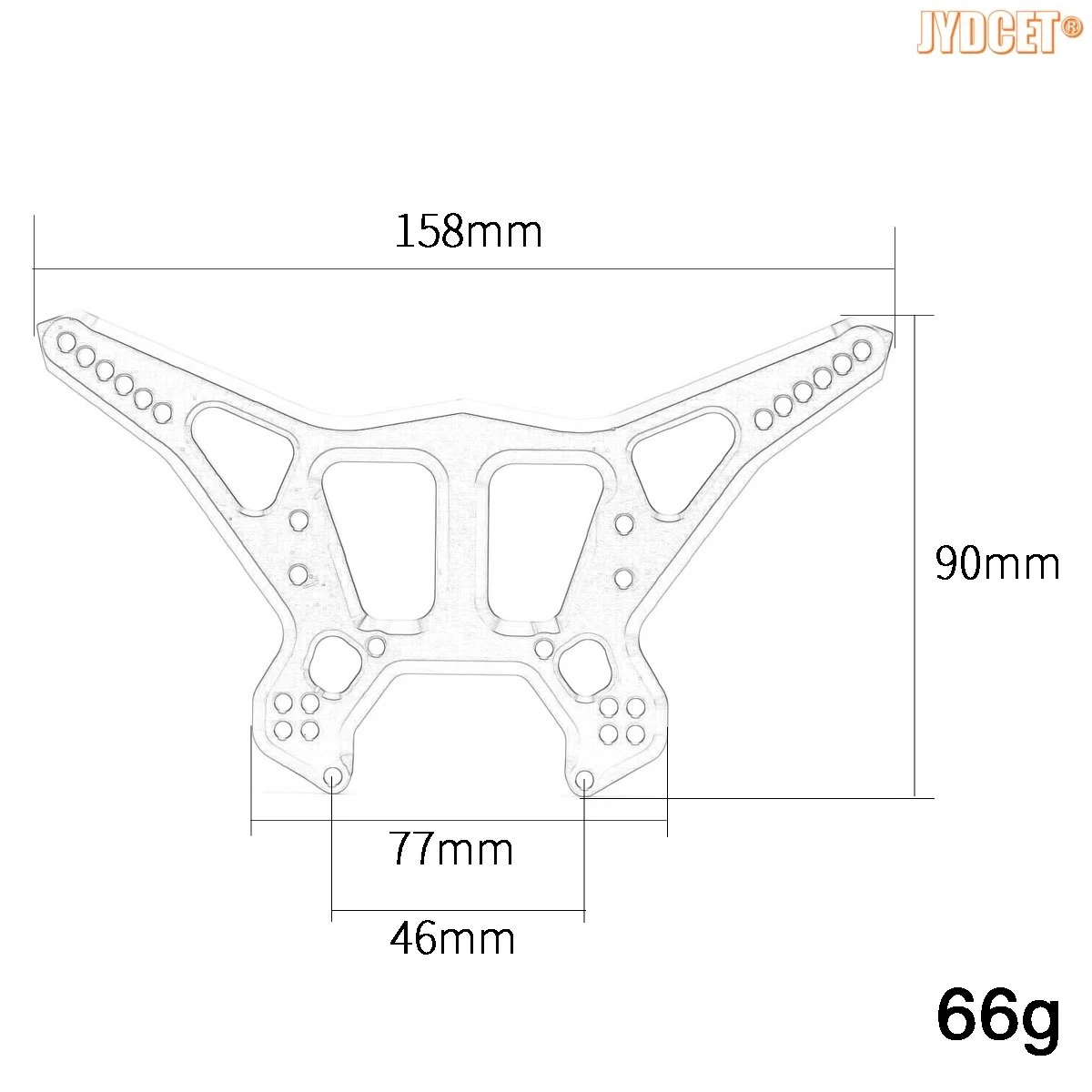 Tour d'amortisseur avant/arrière en aluminium, pour RC ARRMA 1/8 KRABOUTALION OUTCAST NOTORIOUS, # AR330220 # AR330222