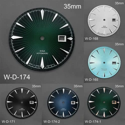 35mm S Logo Cocktail Dial Suitable For NH35 Japanese Movement Vertical Lines Dial Watch Modification Accessories