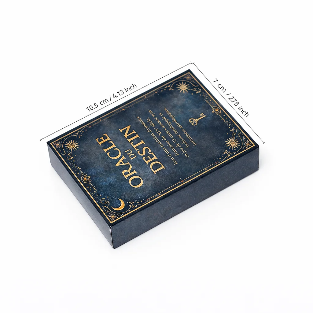 French Traditional 53 Divination Card Fortune Telling Set Structured by Seven Ancient Planetary Energies for Practical Daily