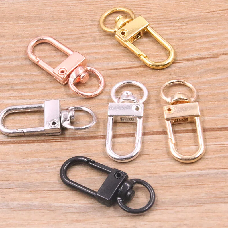 8Pcs 13*34mm 2022 New 6 Color Rhodium Plated Jewelry Findings,Lobster Clasp Hooks For Necklace&Bracelet Chain DIY