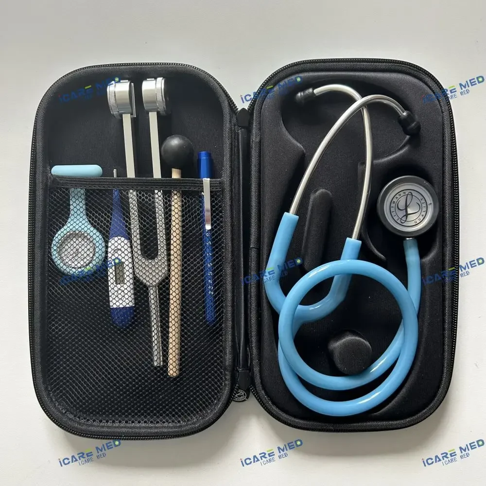 Medical Surgical Diagnostics Instrument Stethoscope Kits With Nylon Bag For Medical Student