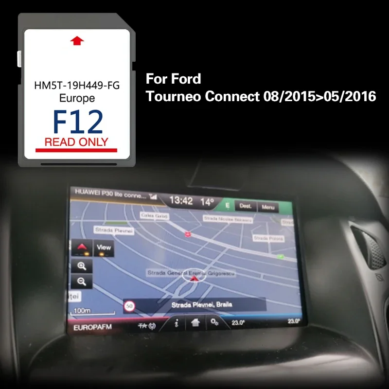 for Ford Tourneo Connect 08/2015-05/2016 SD Card Map Europe SYNC2 F12 64GB