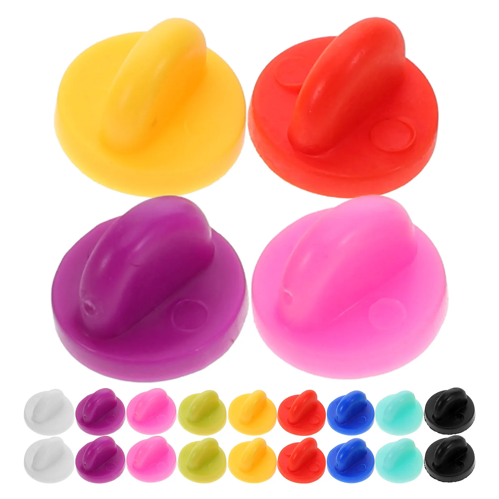 

Rubber Pin Backs for Enamel Pins Box Multipurpose Use Professional Jewelry Making Decorative Accessories Rubber Pin Back