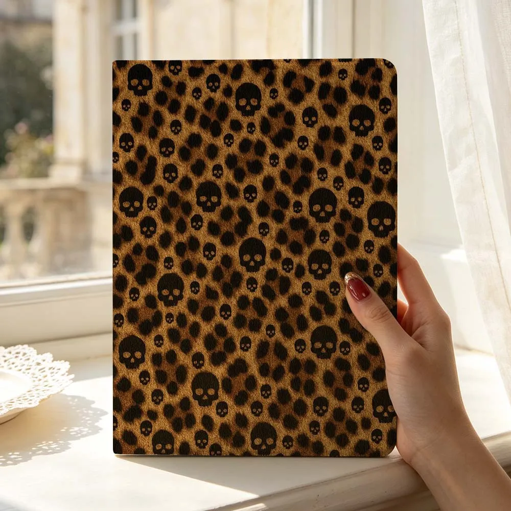 Dark Leopard Print For Samsung Galaxy Tab S11 S10 S9 S8 S7 S6 A9 A8 A11 Lite FE Plus Pen Tray Tablet Case Soft