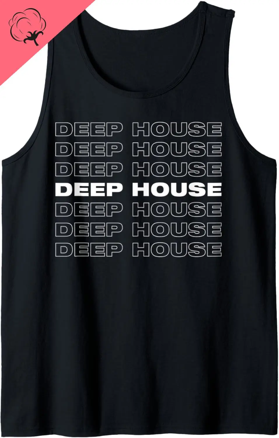 

DEEP HOUSE Tank Top Fashionable Sleeveless Summer Tops Funny Sports Sweat Absorbent Cotton Men's and Women's Vests