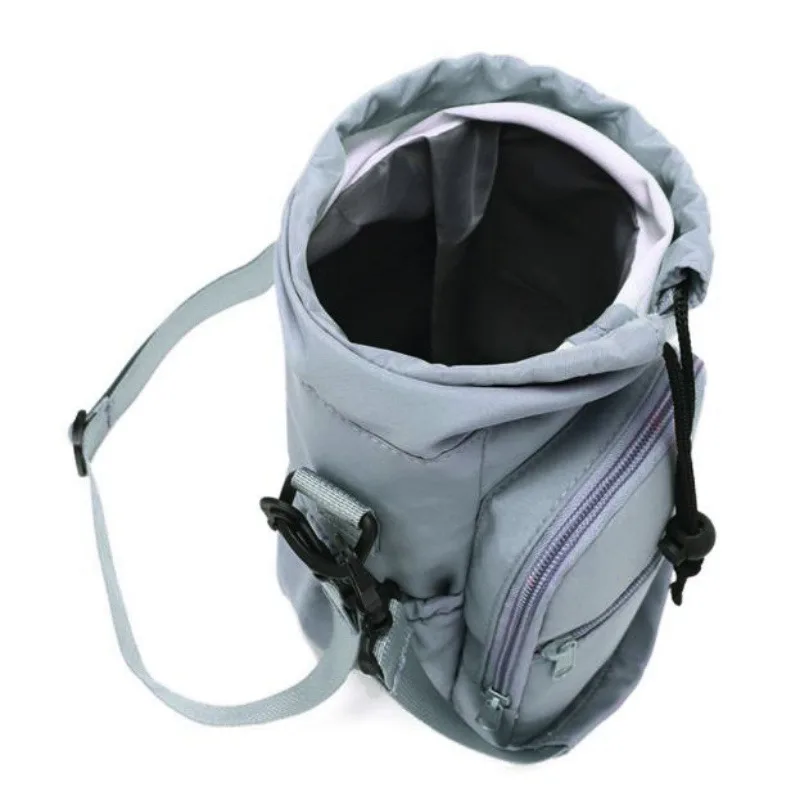 กระเป๋าใส่ขวดน้ำแบบพกพาพร้อมสายรัดปรับระดับได้แก้วเก็บความร้อนฉนวนกันความร้อนป้องกันกระเป๋าโทรศัพท์กระเป๋ากีฬาท่องเที่ยวกลางแจ้ง