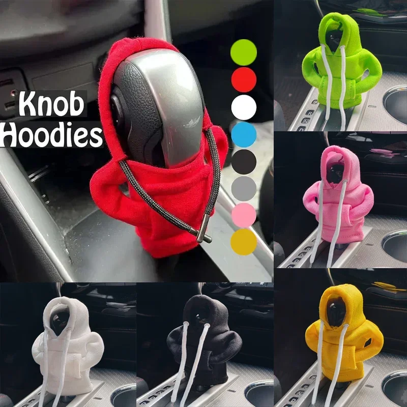 Mehrfarbiger Kapuzenpullover für das ganze Auto, staubdichter Griffbezug, universell, schmutzabweisend und staubdicht, verdickter Winterwärme-Stil