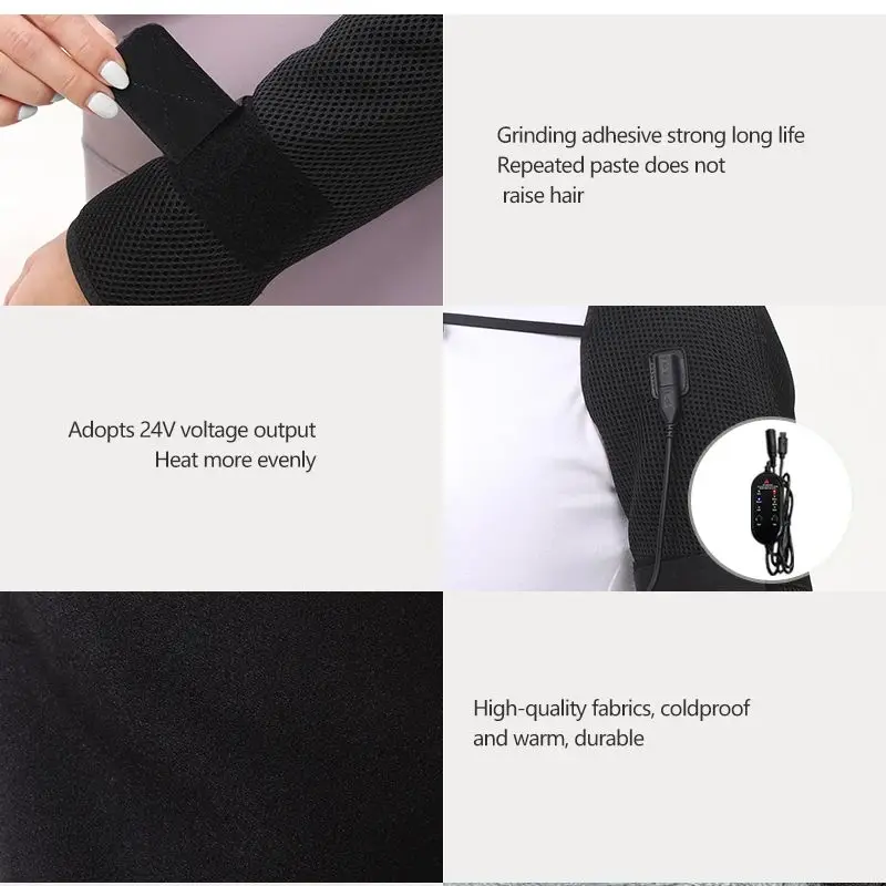 Электрический массажер для рук ull-Wrap, 3 регулируемых режима теплового массажа, зимняя теплая шаль, комфорт плеч, спины, мышц, удобный для пожилых людей