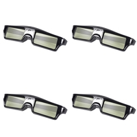 4X Rechargeable Active Shutter 3D Glasses For Optoma Benq Acer Sony ALL DLP Projector