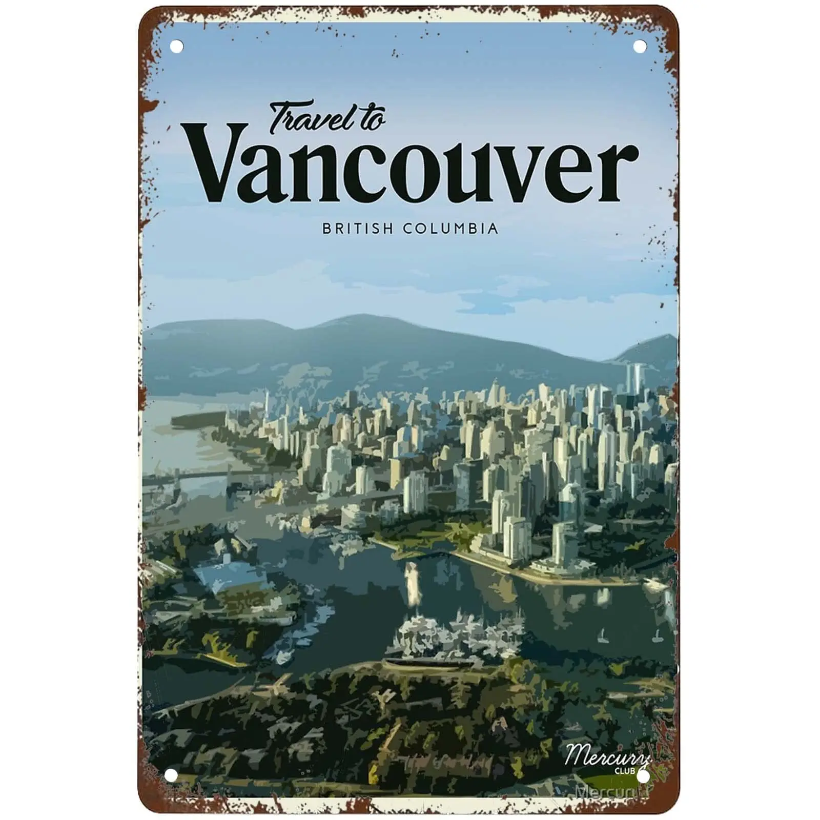 Funny Vancouver Signs Wall Decor Vintage Metal Tin Sign Art Poster Fun Office Home Cafe Man Cave Bar Bathroom Sign Wall Decorati