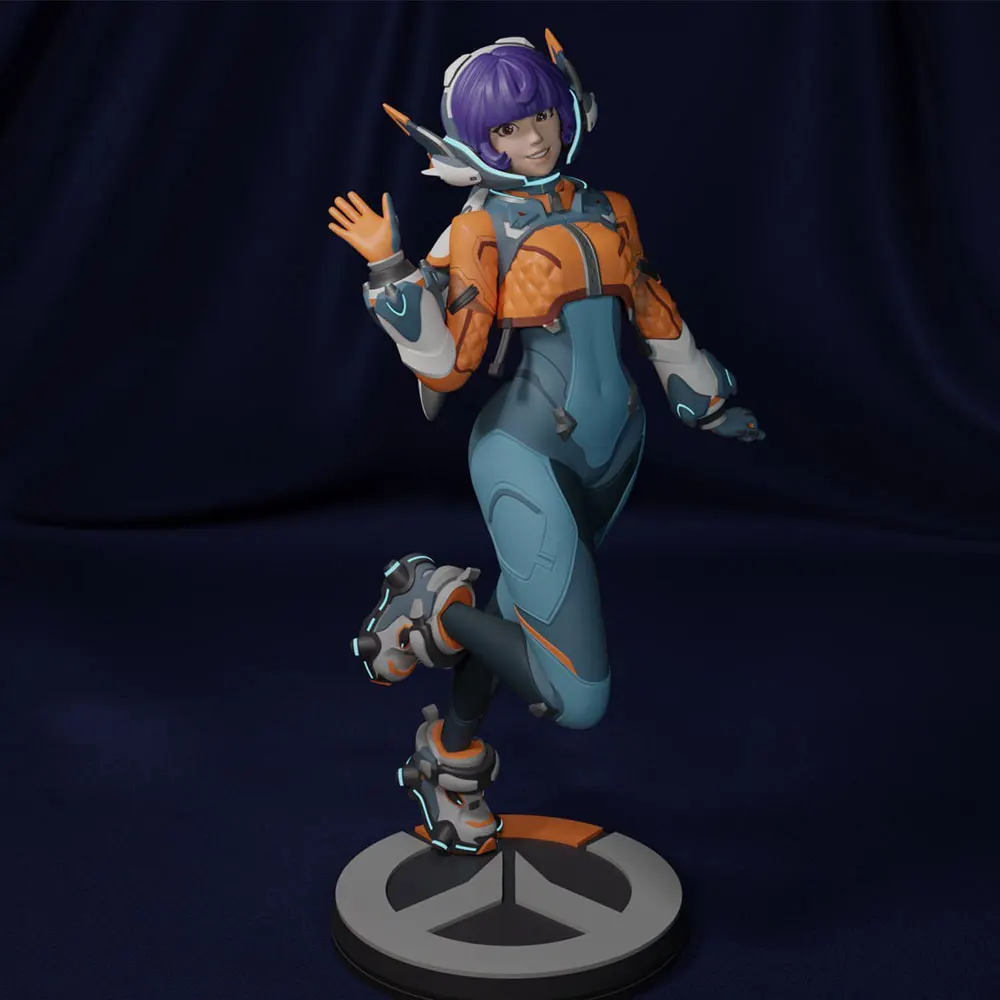 1/24  75mm  Anime Character Statue GK Miniature 3D Printed Gray Model Figurine DIY Doll Model Unassembled And Unpainted