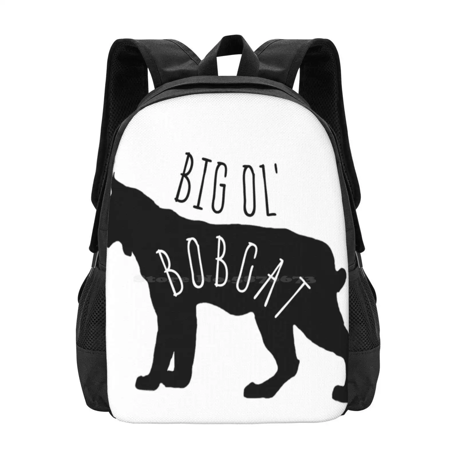 Big Ol' Bobcat Large Capacity School Backpack Laptop Bags Big Ole Bobcat Big Old Bobcat Big Ol Bobcat Funny Haha Vine Laugh