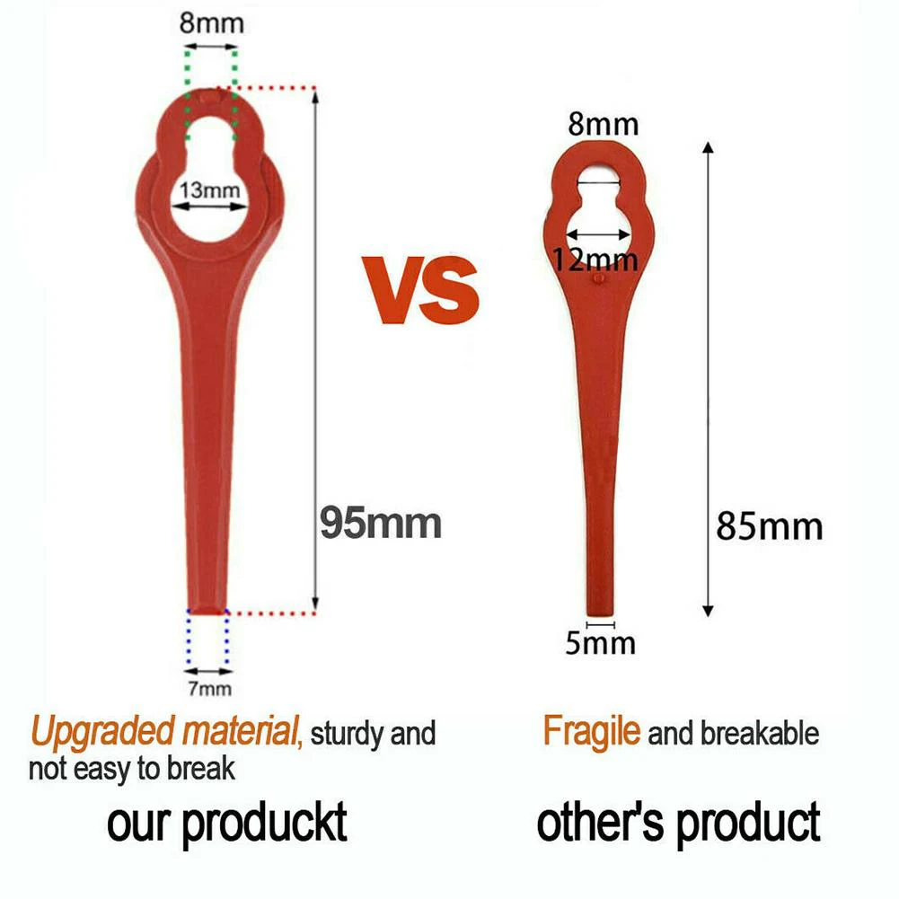 Débroussailleuse de tondeuse à gazon en plastique, pièces de rechange pour tondeuse de jardin, accessoires pour outils électriques de jardin