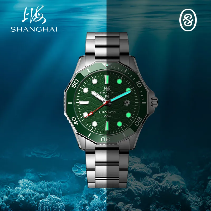 Shanghai Men's Dive Watch 100M Ceramic Bezel