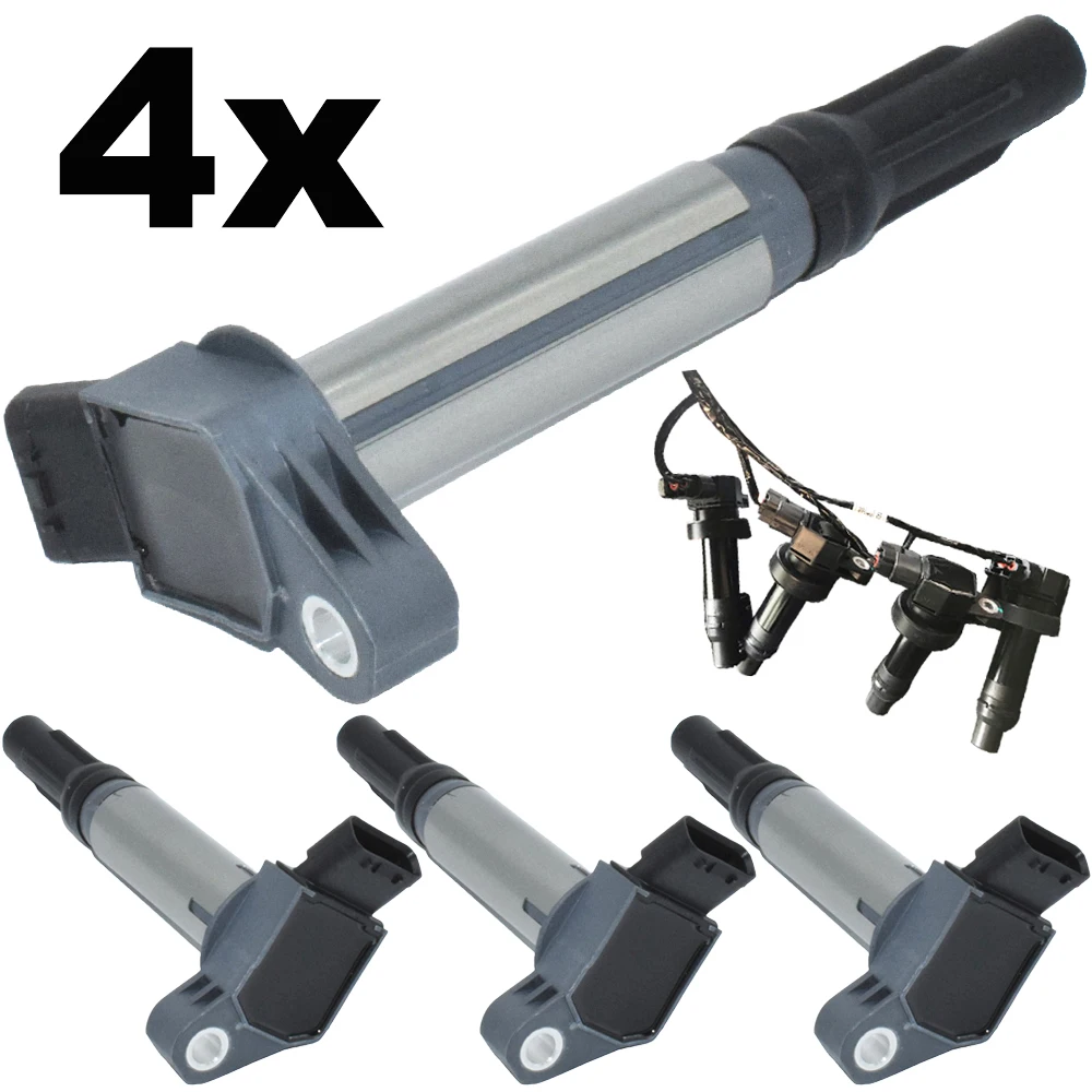 

4X For Lexus RX350 RX450h LX570 RC300 Toyota Land Cruiser Sienna 5.7L Car Ignition Coil 90919-02255 90919-A2004 Car Accessories