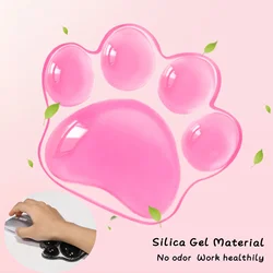 Cat Mat Foot Paw Cute Gaming Mouse Pad Wrist Support Mouse Mat Comfortable Soft  Pillow Gaming Room Decoration Desk Accessories