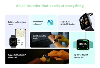 小米紅米手錶3 原廠全球版 智慧手錶 AMOLED螢幕 藍牙5.2 reloj inteligente 10 最佳銷售 紅米智慧手錶 - №8